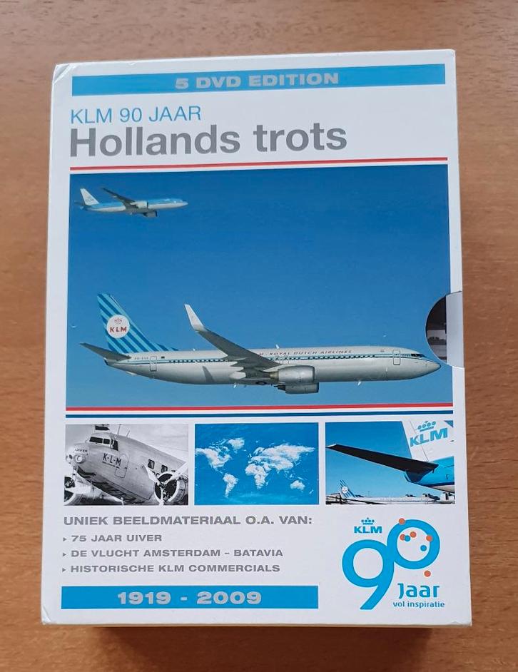 KLM 90 Jaar Hollands Trots, Cd's en Dvd's, Dvd's | Documentaire en Educatief, Zo goed als nieuw, Biografie, Boxset, Alle leeftijden