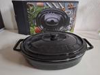 Gusta Maxi-cocotte ovale ovenschaal met deksel - Zwart, Overige materialen, Keramische plaat, Overige typen, Nieuw