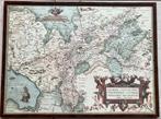Ingelijste Replica kaart Gelriae hertogdom Gelre en Cleve, Antiek en Kunst, Kunst | Etsen en Gravures, Verzenden