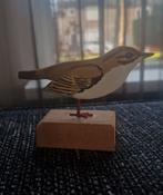 Vintage Houten Vuurgoudhaantje Decoratie - Handgemaakt, Ophalen of Verzenden