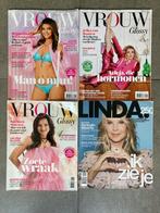 3 Vrouw magazines en 1 Linda 2025, Ophalen of Verzenden, Zo goed als nieuw, Damesbladen