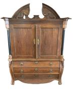 Antiek klein Fries kabinet van eikenhout, Ophalen of Verzenden