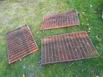 Geplastificeerd ijzeren roosters 40 stuks, Ophalen, Zo goed als nieuw, Gietijzer