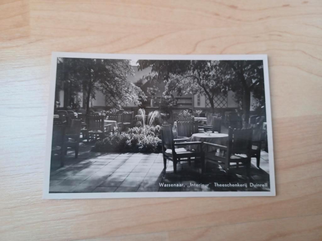 ansichtkaart Wassenaar, Interieur Theeschenkerij Duinre, Ophalen of Verzenden, Voor 1920, Ongelopen, Zuid-Holland