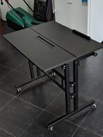 Verrijdbare laptoptafel / bijzettafel – zwart,in goede staat, Ophalen, Gebruikt