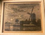 Ets Molen aan het Water, Antiek en Kunst, Ophalen of Verzenden