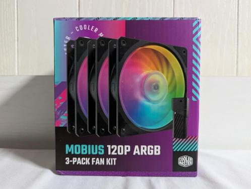 Cooler Master Mobius 120p ARGB 3 pack fan kit, Computers en Software, Computerkoelers, Nieuw, Luchtkoeling, Ophalen of Verzenden