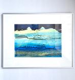 Zeefdruk acryl schilderij kunst landschap Madeleine Metsaars, Verzenden