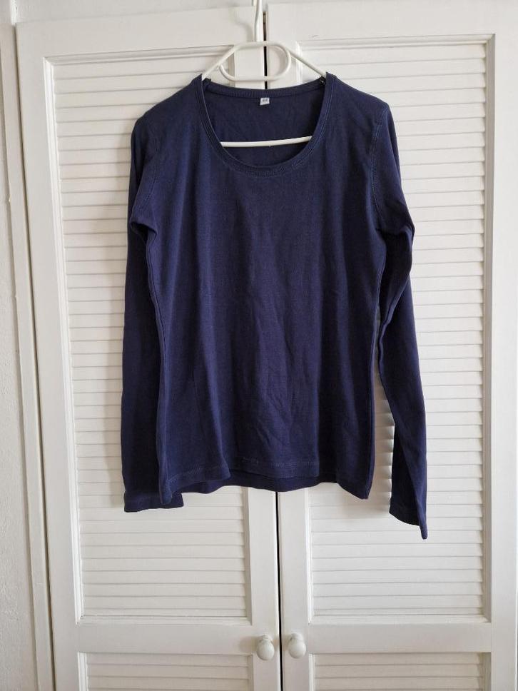 Zeeman Top maat 44.., Kleding | Dames, Tops, Gedragen, Maat 42/44 (L), Blauw, Lange mouw, Ophalen