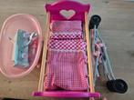 Poppenbed, buggy baby born en bad baby bjorn, Kinderen en Baby's, Ophalen, Zo goed als nieuw, Babypop