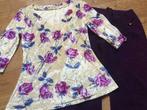 Dames tuniek en broek set  36 S paars, Rosen, Verzenden, Zo goed als nieuw, Maat 36 (S), Paars