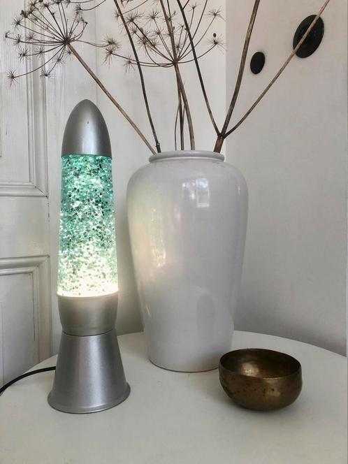 Vintage glitter lavalamp, Huis en Inrichting, Lampen | Tafellampen, Minder dan 50 cm, Ophalen of Verzenden