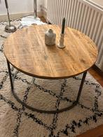Mooie mangohouten salontafel - 83cm diameter, Huis en Inrichting, Tafels | Salontafels, Ophalen, Rond, 50 tot 100 cm, Zo goed als nieuw