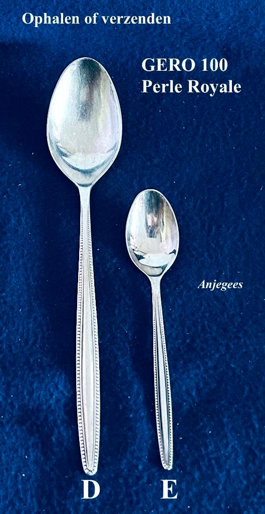 2 stuks GERO 100 Perle Royale 250 bestek € 15 samen, Antiek en Kunst, Antiek | Bestek, Ophalen