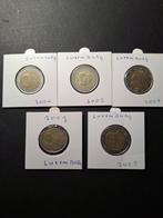 Munten set Luxemburg 2004 t/m 2008, Ophalen of Verzenden, Luxemburg, 2 euro, Setje