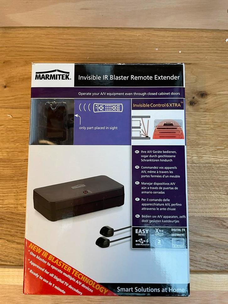 Marmitek Invisible Control 6 XTRA - IR Afstandsbediening, Audio, Tv en Foto, Afstandsbedieningen, Zo goed als nieuw, Origineel