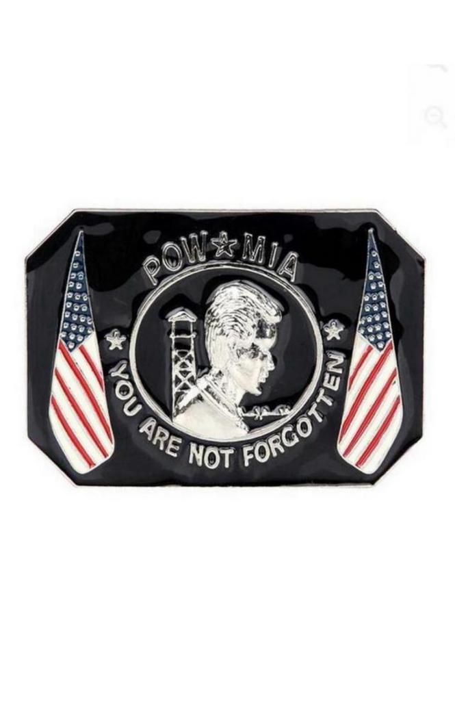 POW MIA Buckle - Metalen Riemgesp, riem, buckle, Kleding | Heren, Riemen en Ceinturen, Nieuw, Minder dan 95 cm, Overige kleuren