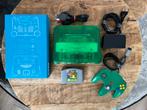 Nintendo 64 set Jungle Green reshell + controller + Mario 64, Spelcomputers en Games, Spelcomputers | Nintendo 64, Ophalen of Verzenden