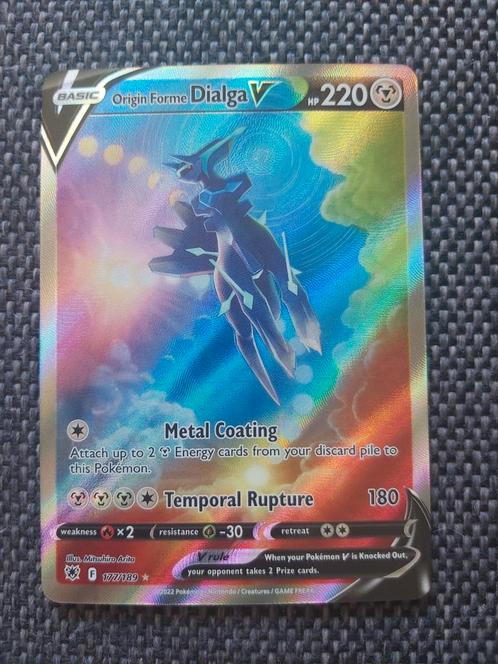 Dialga V alternate art #177 Astral Radiance, Hobby en Vrije tijd, Verzamelkaartspellen | Pokémon, Zo goed als nieuw, Losse kaart
