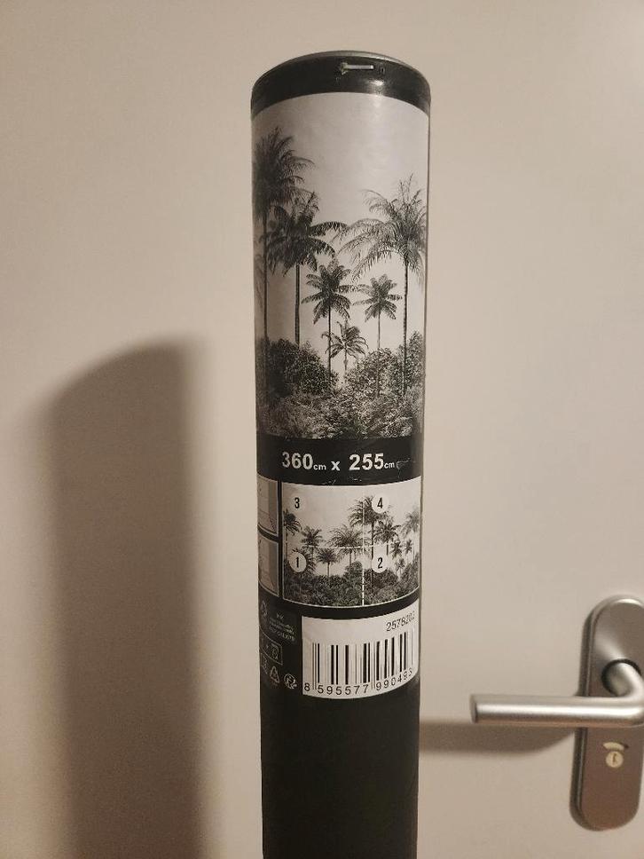 NIEUW: Fotobehang Action palmbomen en bos, Huis en Inrichting, Stoffering | Behang, Groen, minder dan 10 m², Ophalen