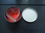 Uitsteekvormpjes: Diverse hartjes (zgan), Hobby en Vrije tijd, Ophalen, Zo goed als nieuw, Bakvorm