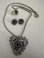 Mooie set zilver/zwart, Overige materialen, Verstelbaar, Ophalen of Verzenden, Zo goed als nieuw