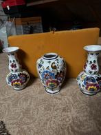 3 vazen hand beschilderd, Antiek en Kunst, Ophalen