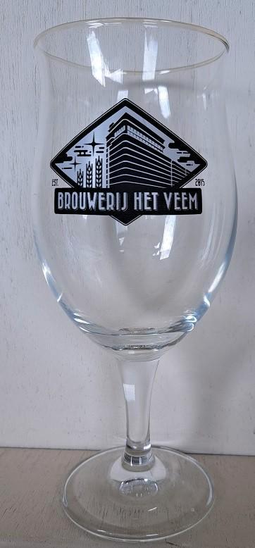 Brouwerij Het Veem Bierglas op voet, Verzamelen, Biermerken, Glas of Glazen, Overige merken, Ophalen of Verzenden