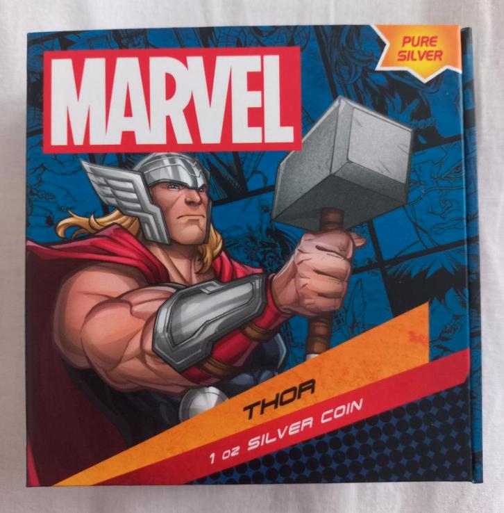 Niue 2023 (1OZ zilver) Marvel Thor, Postzegels en Munten, Munten | Oceanië, Losse munt, Zilver, Verzenden