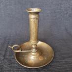 Antieke 19e eeuwse blaker schuifkandelaar - kandelaar, Antiek en Kunst, Antiek | Kandelaars, Ophalen of Verzenden, Koper of Brons