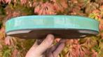 Bonsai schaal Turquoise geglazuurd Japans 26,2x17,4x3,6, Tuin en Terras, Bloempotten, Ophalen of Verzenden, Zo goed als nieuw