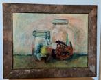 Prachtig schilderij met stilleven van 2 weckpotten, Ophalen of Verzenden