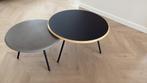 WOUD bijzettafels, Huis en Inrichting, Minder dan 55 cm, Rond, Zo goed als nieuw, Ophalen