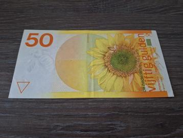 Heel mooi biljet 50 gulden Zonnebloem, 1982 beschikbaar voor biedingen