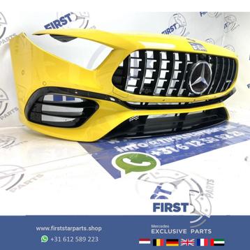 W177 A 45 KLASSE 2021 A45 A45S AMG VOORBUMPER GEEL COMPLEET  beschikbaar voor biedingen