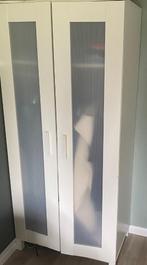Tweedeurs kast met roede en legplank, Huis en Inrichting, Kasten | Kledingkasten, Ophalen, Gebruikt, Met hangruimte, 50 tot 100 cm