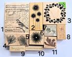 Keuze uit 11 houten stempels Natuur Thema van Hero Arts, Ophalen of Verzenden, Zo goed als nieuw, Houten stempel