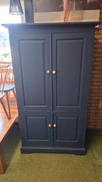 Donkerblauwe landelijke kast | stijlvol & praktisch, Ophalen, Zo goed als nieuw, 70 tot 120 cm