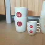 Douwe Egberts DE servies: bekers, espressokopjes, Ophalen of Verzenden, Zo goed als nieuw, Overige stijlen, Kop(pen) en/of Schotel(s)