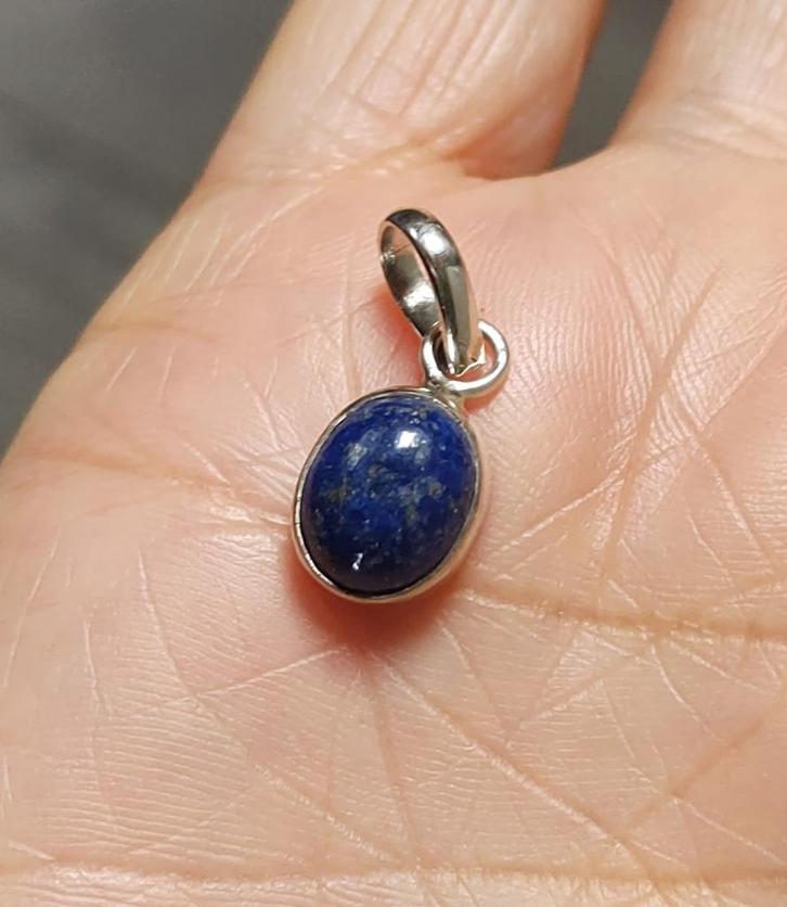 zilveren hanger met natuurlijke Tanzaniet steen zilver 925, Sieraden, Tassen en Uiterlijk, Kettinghangers, Nieuw, Zilver, Blauw