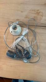 4 fittingen voor lampen (1 met schakelaar) [E27], Ophalen of Verzenden, Zo goed als nieuw, E27 (groot), Led-lamp