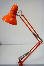 Vintage Architectenlamp Bureaulamp Zweeds Design - Oranje, Ophalen of Verzenden