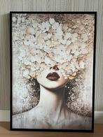 NIEUW Canvas doek in zwarte baklijst 75x100 cm, Ophalen, Overige typen, Nieuw, 75 tot 100 cm