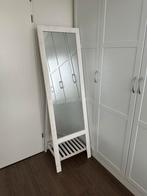 Grote Witte Houten Spiegel, Huis en Inrichting, Ophalen, Zo goed als nieuw, 150 tot 200 cm, Rechthoekig