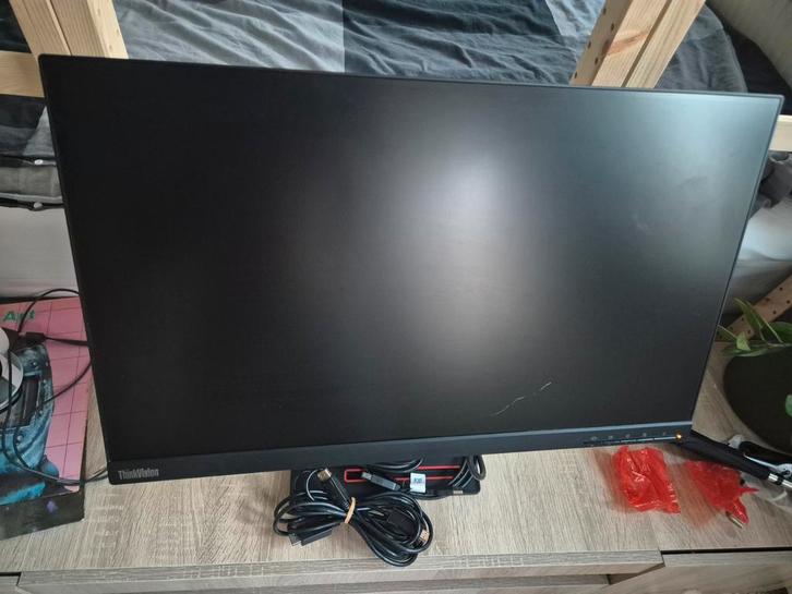Lenovo ThinkVision T24i-20 - 24 inch Full HD IPS Monitor, Computers en Software, Monitoren, Gebruikt, 60 Hz of minder, DisplayPort
