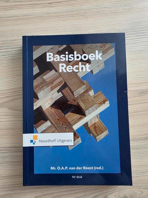 Basisboek Recht 16e druk, Boeken, Studieboeken en Cursussen, Zo goed als nieuw, Ophalen of Verzenden