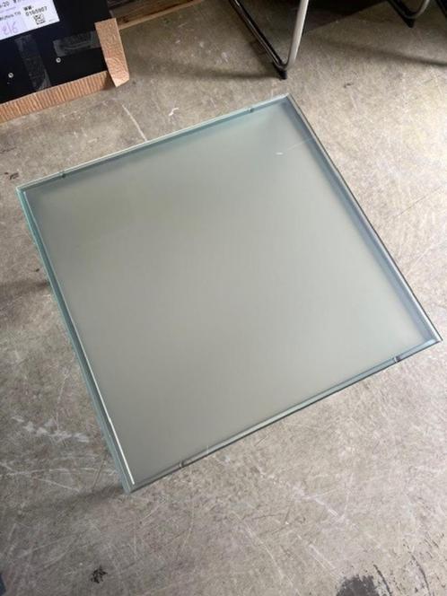 Salontafel van glas, Huis en Inrichting, Tafels | Salontafels, Nieuw, Minder dan 50 cm, Minder dan 50 cm, Minder dan 50 cm, Rechthoekig