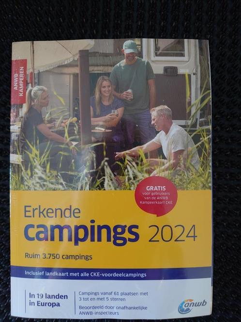 ANWB campinggids 2024 met overzichtskaart Nieuw in folie, Boeken, Reisgidsen, Nieuw, Campinggids, Europa, ANWB, Ophalen of Verzenden