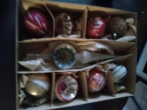 doos nr 30 antieke-oude kerstballen , alles glas FEATHERTREE, Diversen, Kerst, Gebruikt, Ophalen of Verzenden