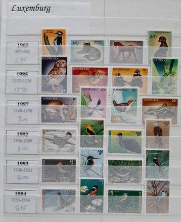 Vogelpostzegels Luxemburg beschikbaar voor biedingen